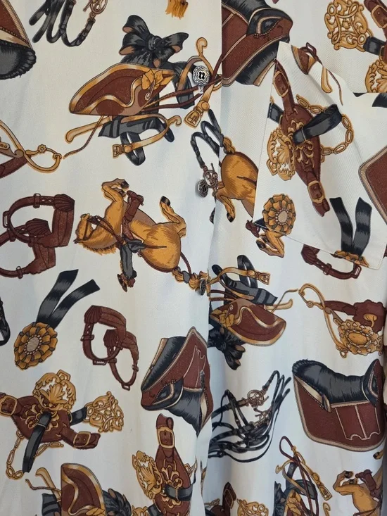 Vintage Dorlene button down shirt women's size 10 equestrian western cowgirl - Picture 4 of 10